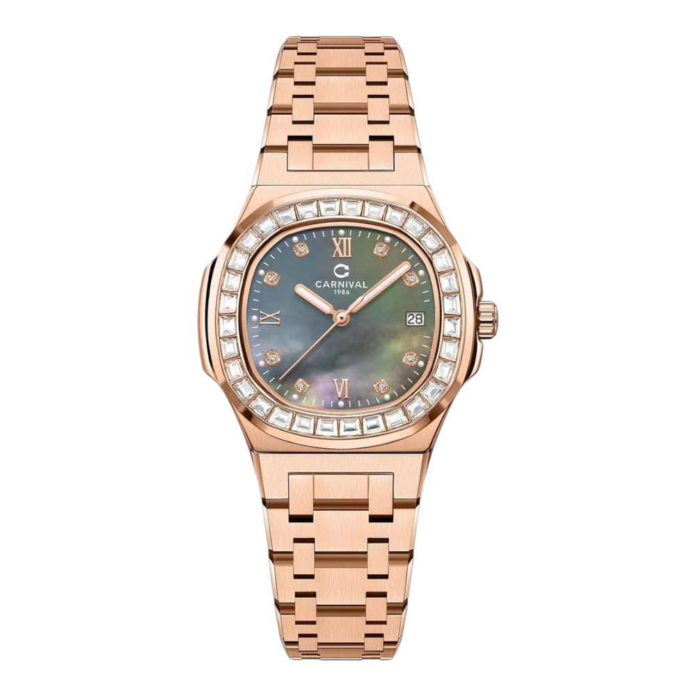 Đồng hồ Nữ Carnival 8160L2-VH-DK (Xà Cừ Đen)